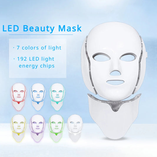 LED light therapy face mask 7-color LED